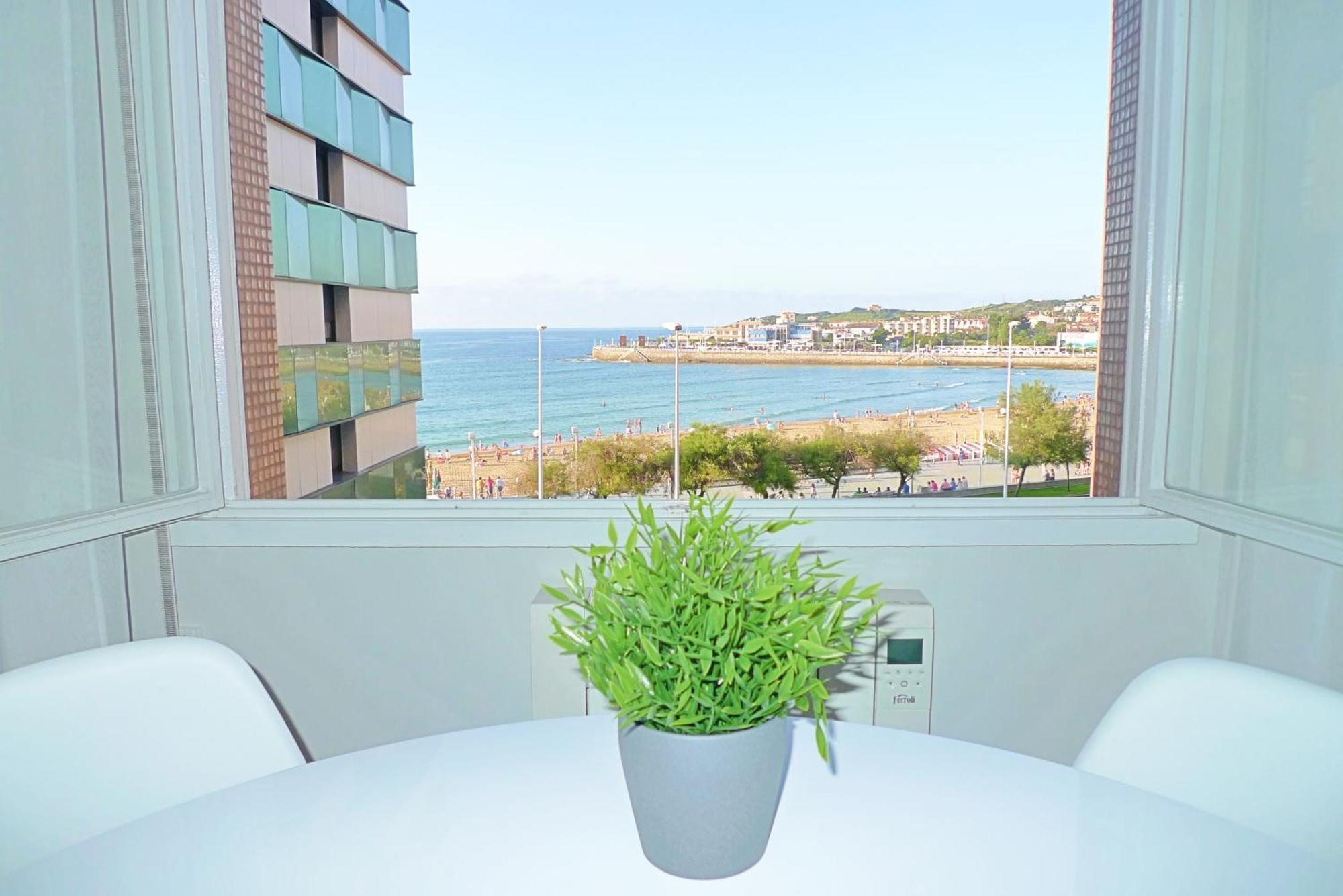 Apartamento San Lorenzo Playa. Vistas Al Mar. Хихон Экстерьер фото